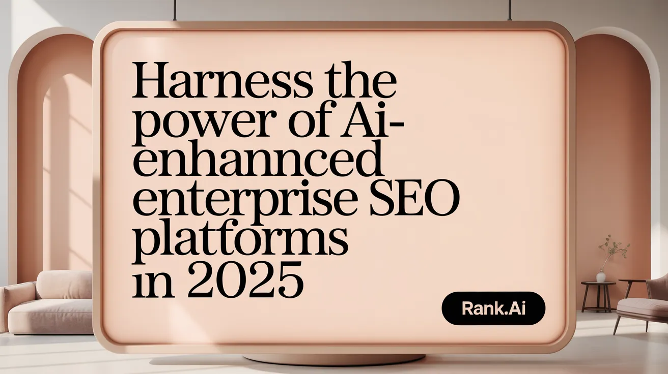 Harness the Power of AI-Enhanced Enterprise SEO Platforms in 2025