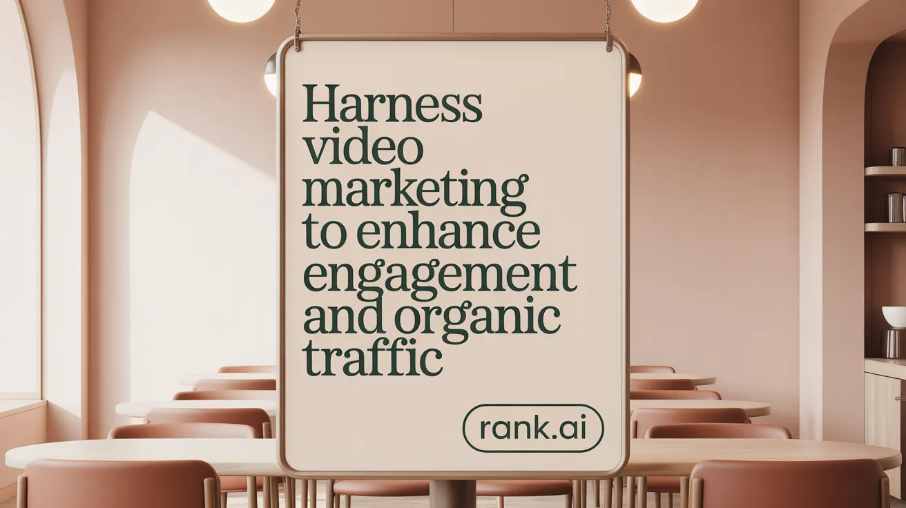 Harness Video Marketing to Enhance Engagement and Organic Traffic
