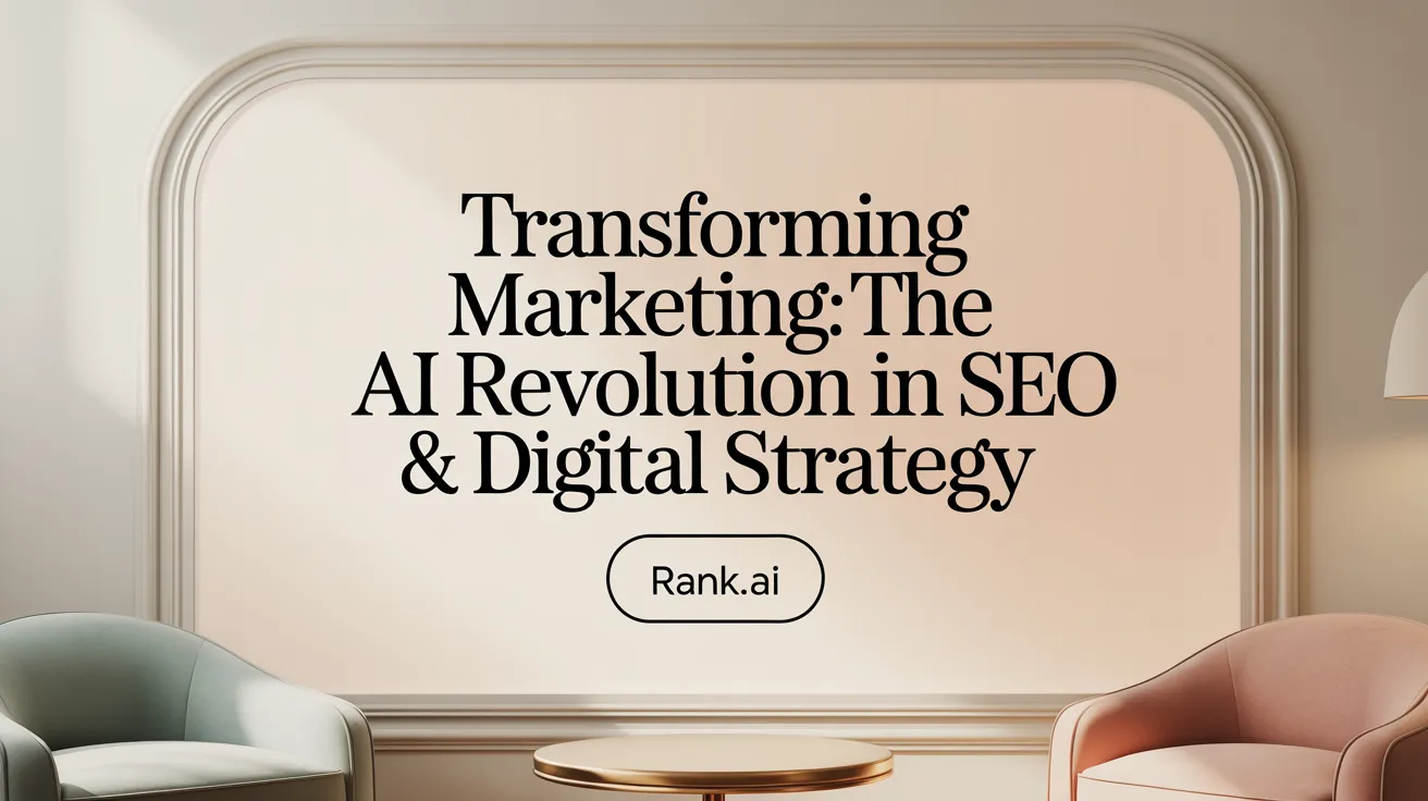 Transforming Marketing: The AI Revolution in SEO &amp; Digital Strategy