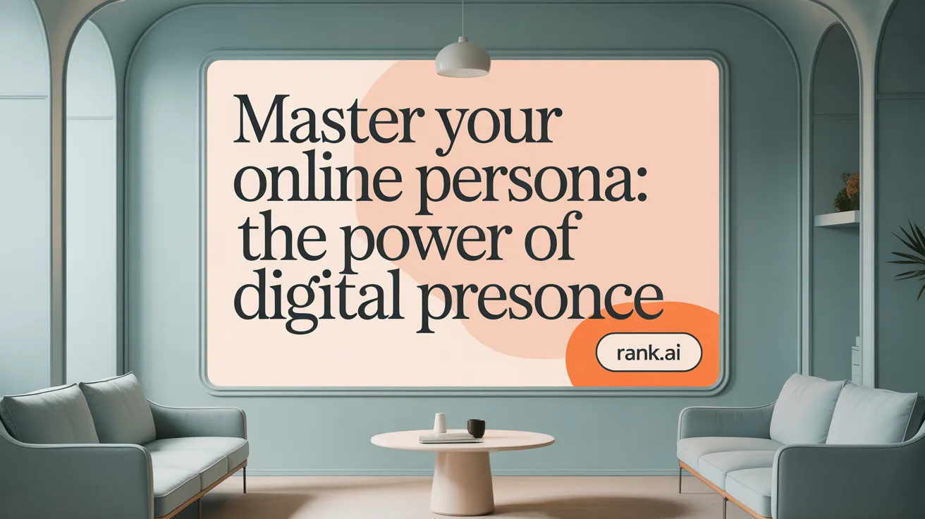 Master Your Online Persona: The Power of Digital Presence