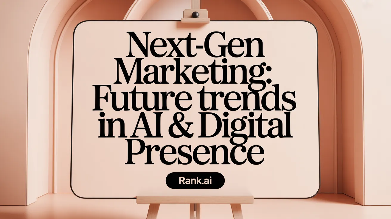 Next-Gen Marketing: Future Trends in AI &amp; Digital Presence