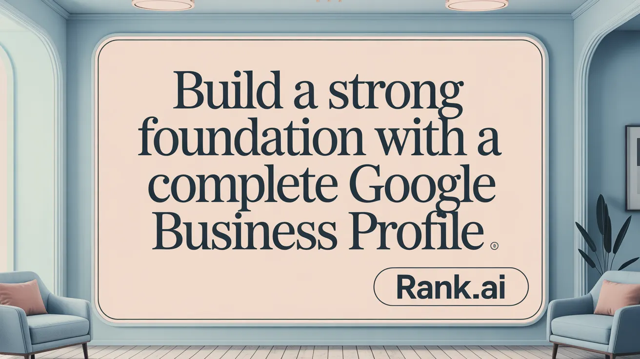 Build a Strong Foundation with a Complete Google Business Profile