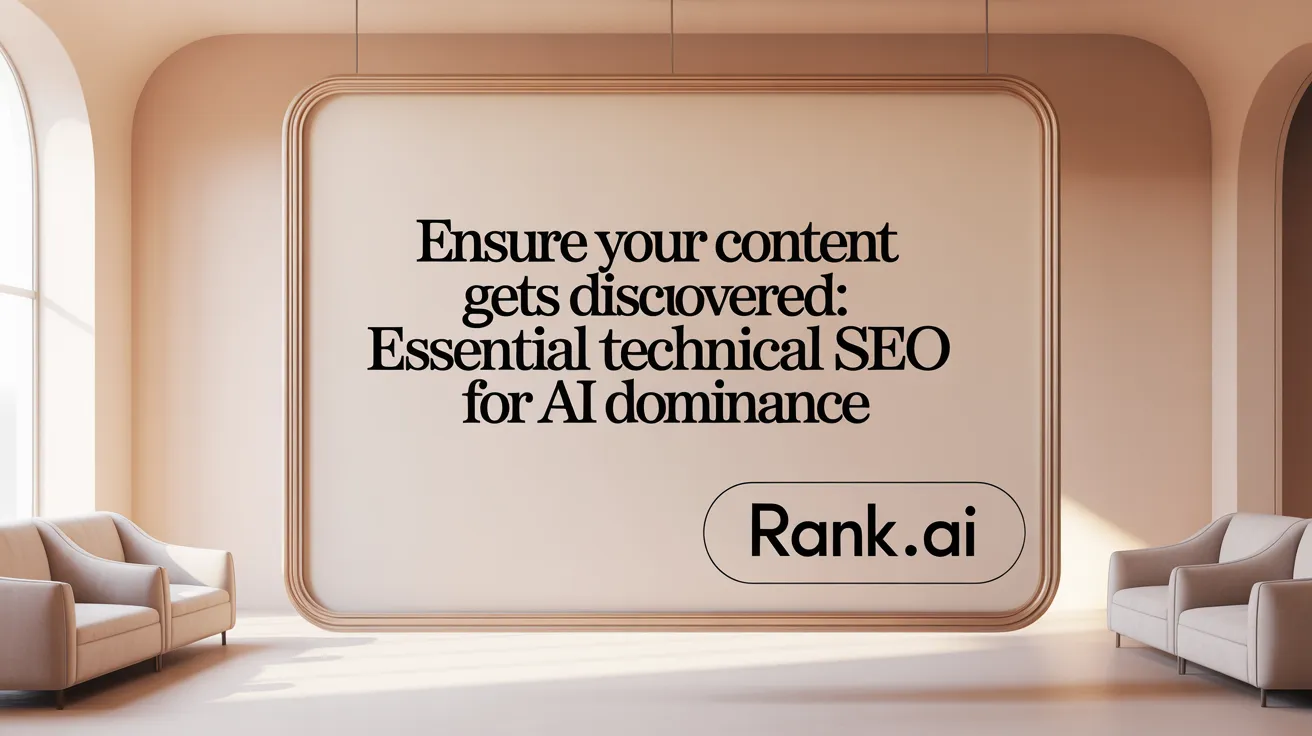 Ensure Your Content Gets Discovered: Essential Technical SEO for AI Dominance
