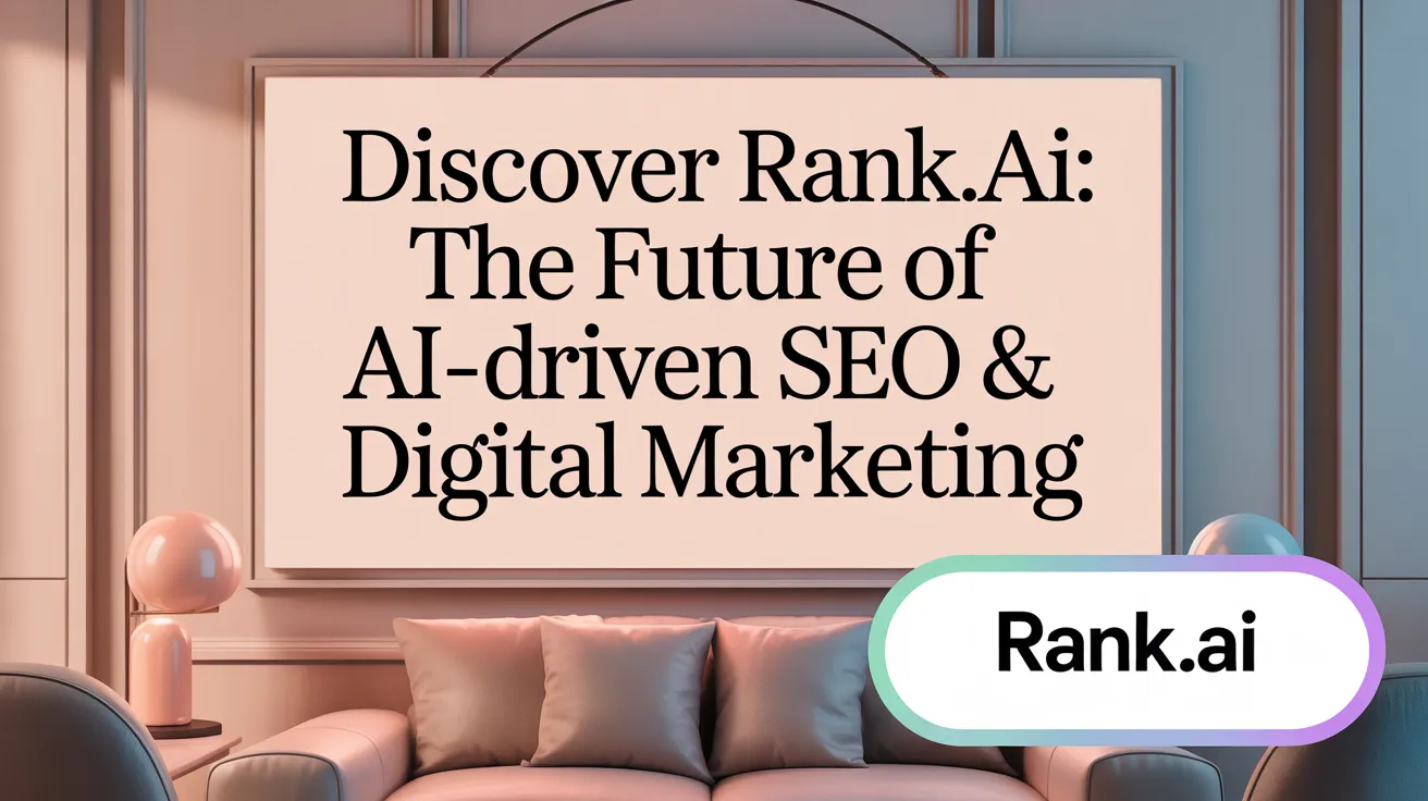 Discover Rank.ai: The Future of AI-Driven SEO &amp; Digital Marketing