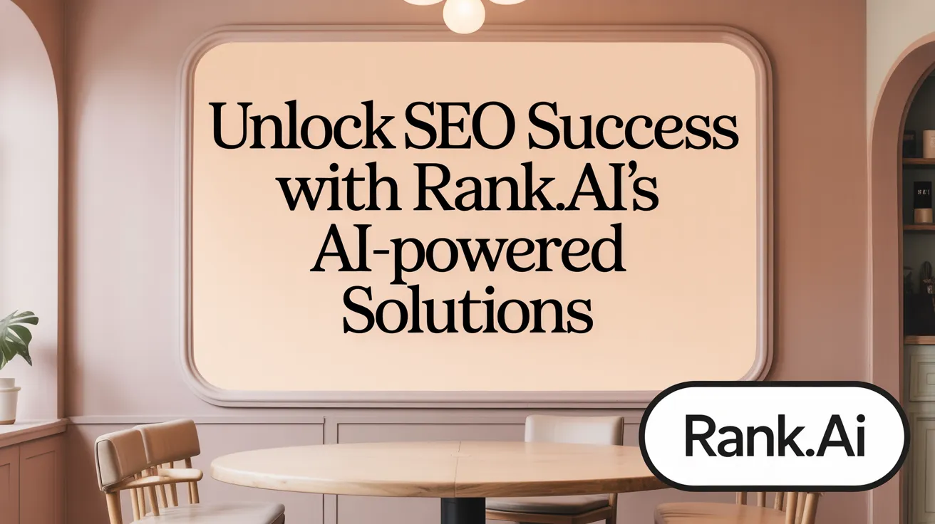 Unlock SEO Success with Rank.ai’s AI-Powered Solutions