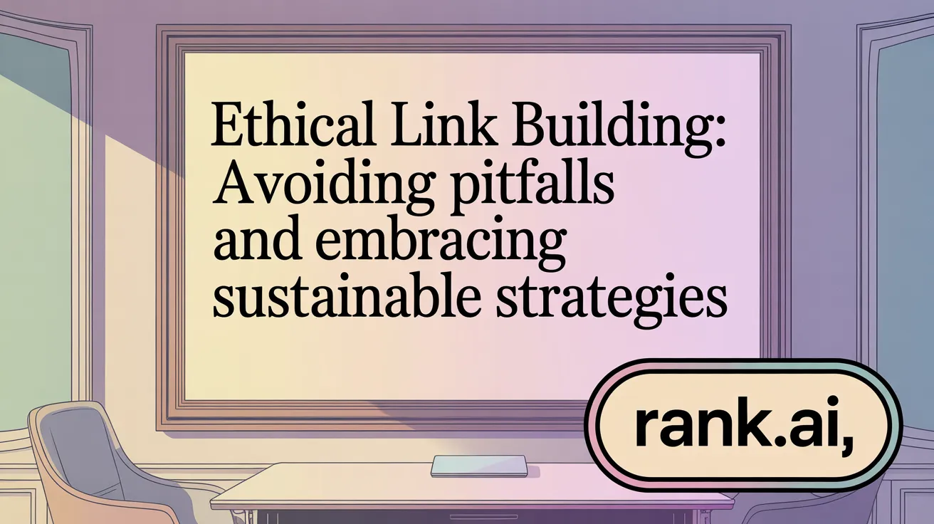 Ethical Link Building: Avoiding Pitfalls and Embracing Sustainable Strategies