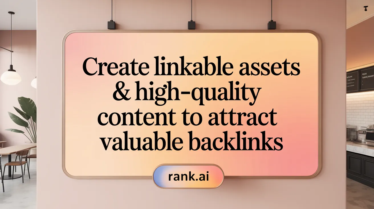 Create Linkable Assets & High-Quality Content to Attract Valuable Backlinks