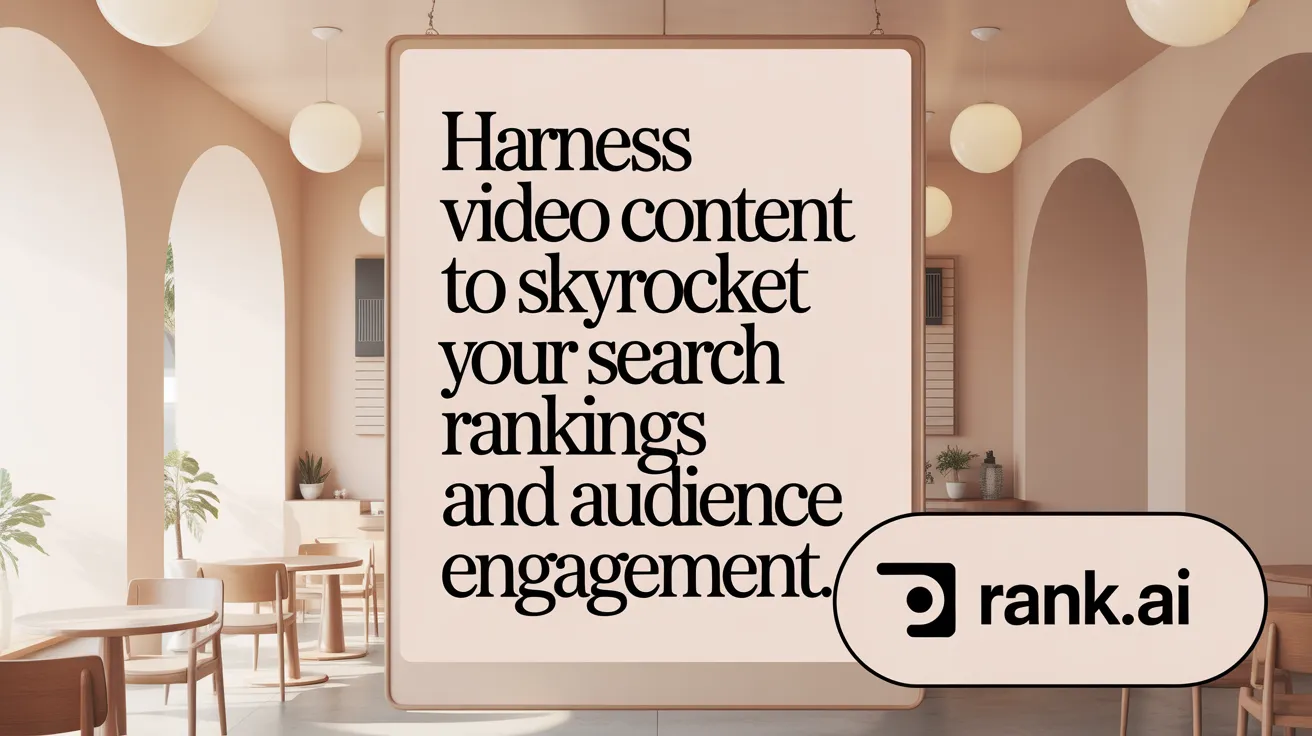 Harness Video Content to Skyrocket Your Search Rankings and Audience Engagement