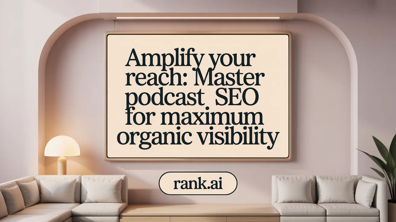 Amplify Your Reach: Master Podcast SEO for Maximum Organic Visibility