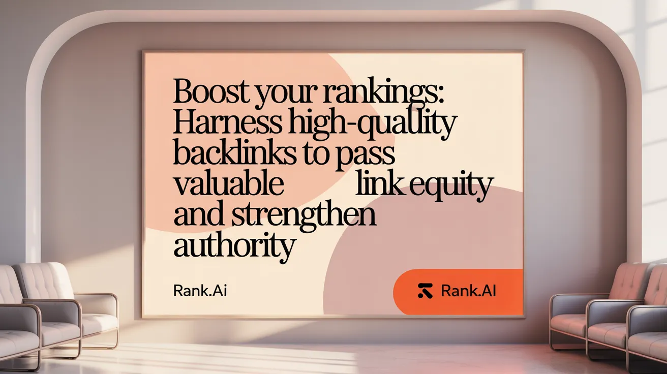 Boost Your Rankings: Harness High-Quality Backlinks to Pass Valuable Link Equity and Strengthen Authority