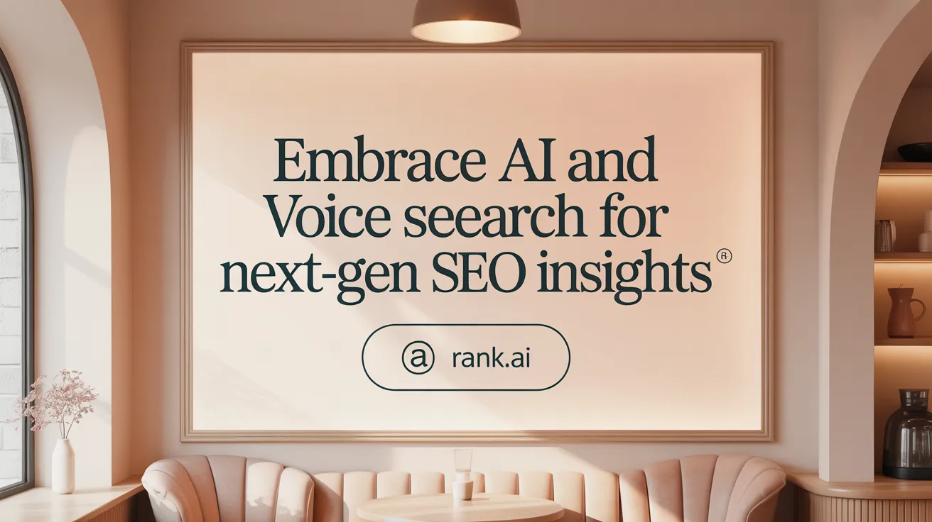 Embrace AI and Voice Search for Next-Gen SEO Insights