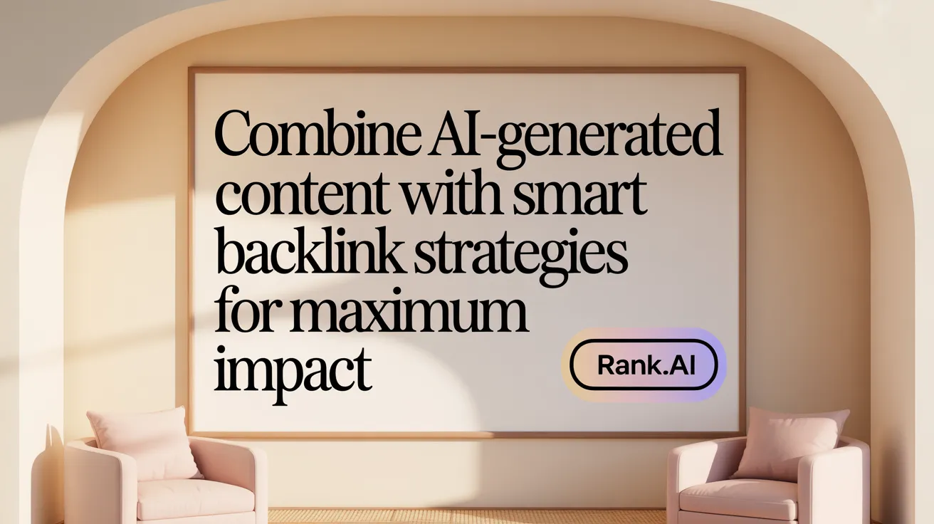 Combine AI-Generated Content with Smart Backlink Strategies for Maximum Impact