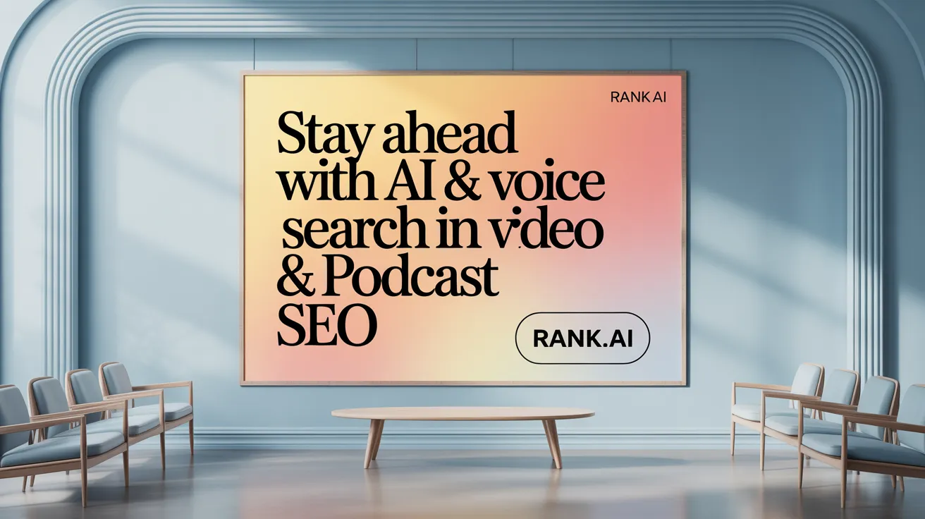 Stay Ahead with AI &amp; Voice Search in Video &amp; Podcast SEO
