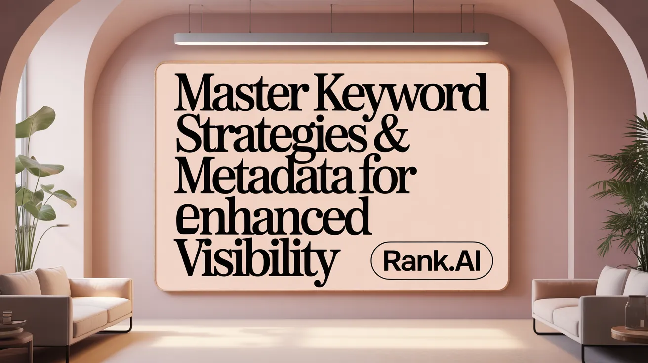 Master Keyword Strategies &amp; Metadata for Enhanced Visibility