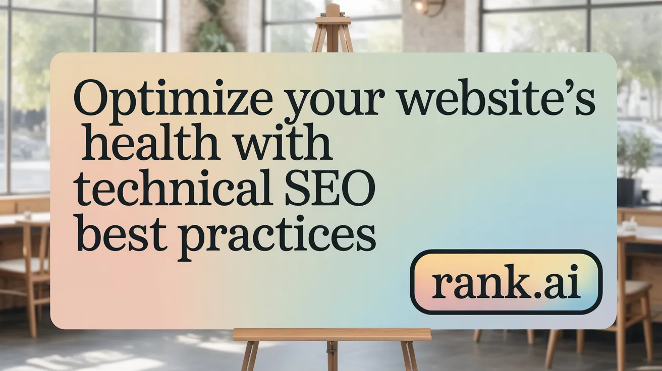 Optimize Your Website's Health with Technical SEO Best Practices