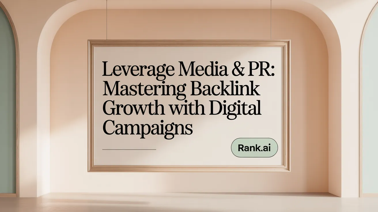 Leverage Media &amp; PR: Mastering Backlink Growth with Digital Campaigns