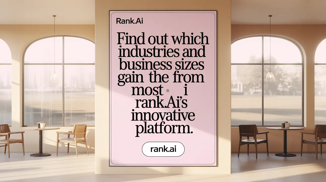 Find out which industries and business sizes gain the most from Rank.ai’s innovative platform.