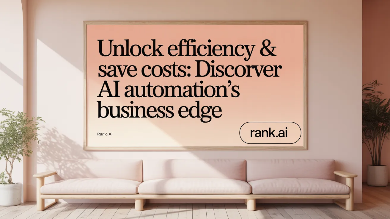 Unlock Efficiency &amp; Save Costs: Discover AI Automation’s Business Edge
