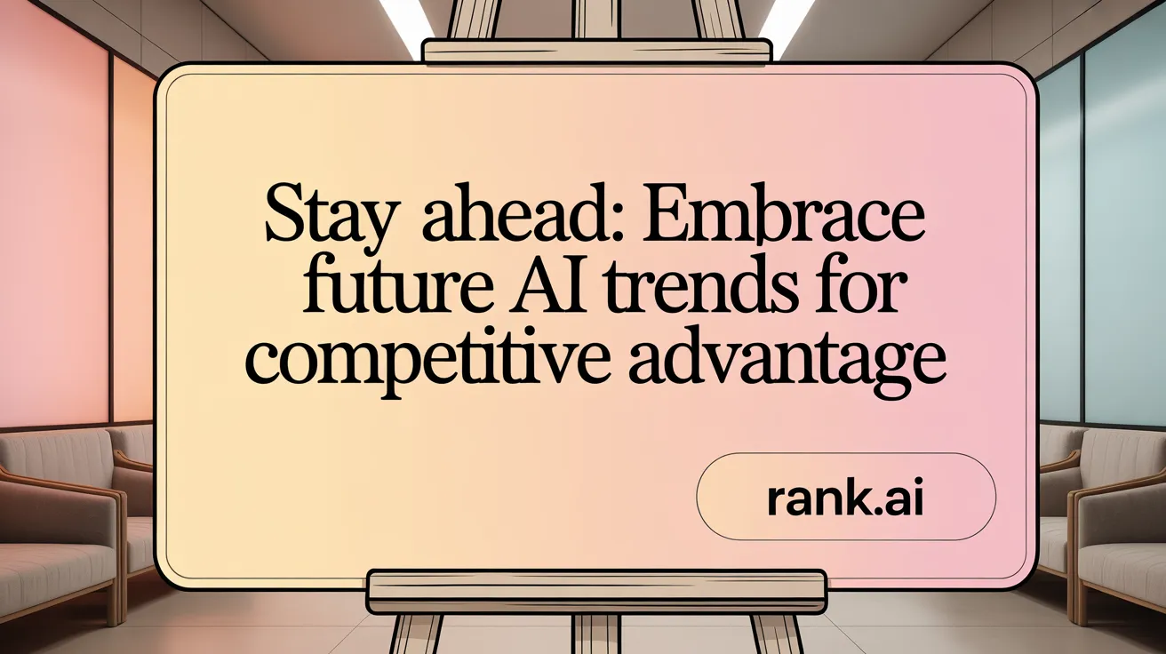 Stay Ahead: Embrace Future AI Trends for Competitive Advantage