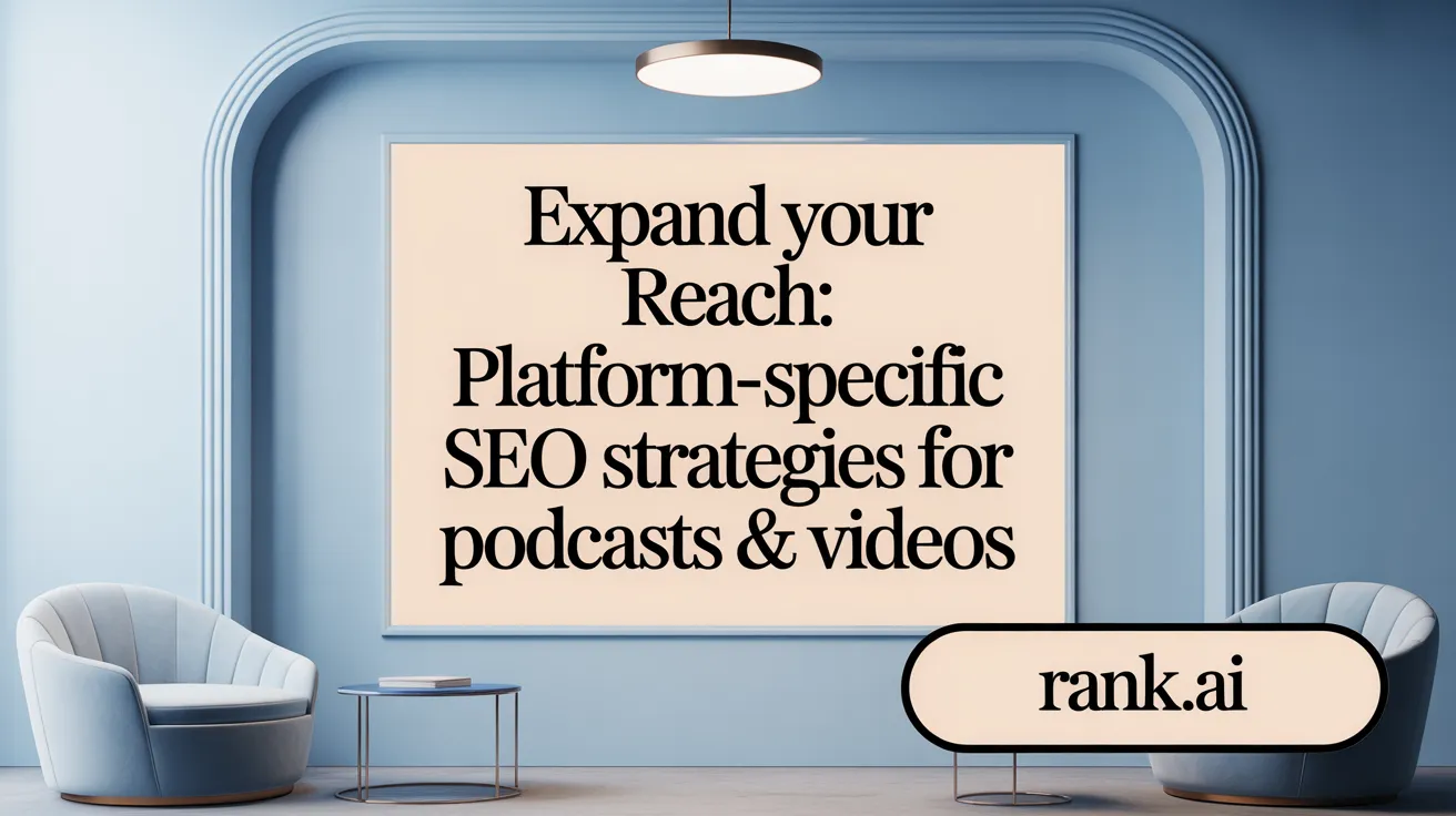 Expand Your Reach: Platform-Specific SEO Strategies for Podcasts &amp; Videos