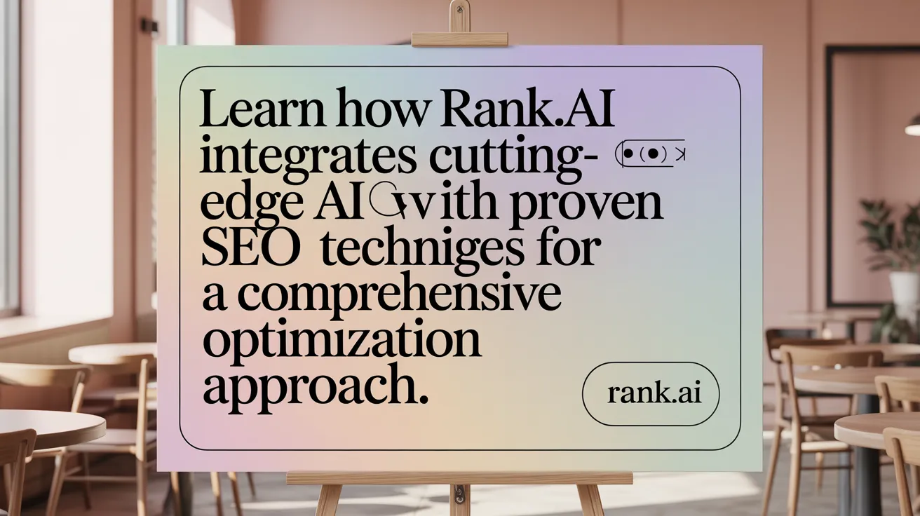 Learn how Rank.ai integrates cutting-edge AI with proven SEO techniques for a comprehensive optimization approach.