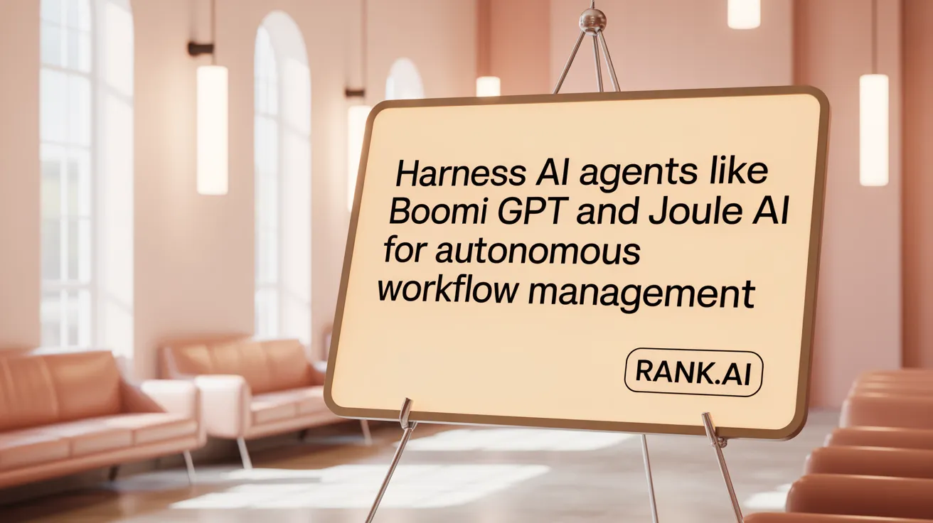Harness AI Agents like Boomi GPT and Joule AI for Autonomous Workflow Management