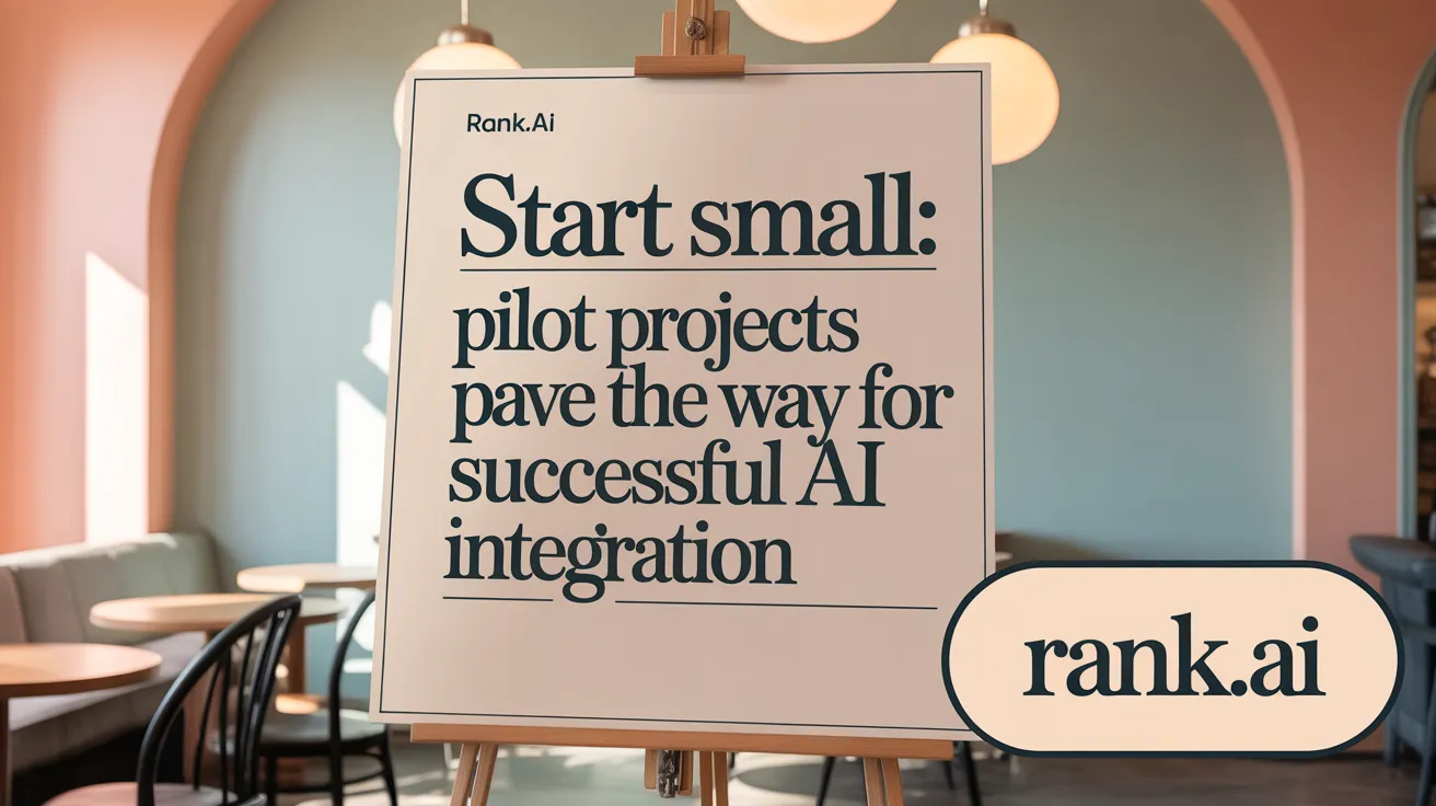 Start Small: Pilot projects pave the way for successful AI integration
