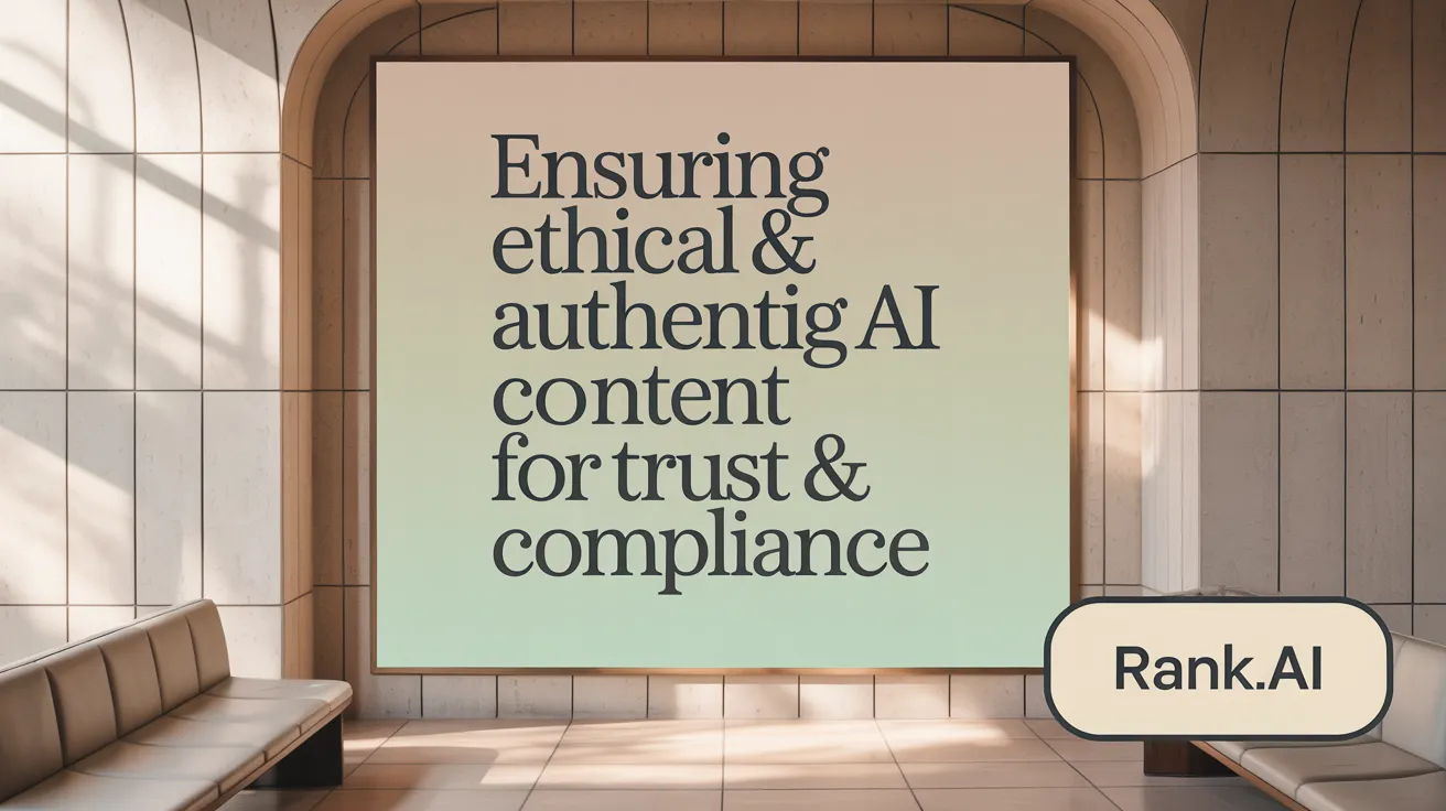Ensuring Ethical &amp; Authentic AI Content for Trust &amp; Compliance