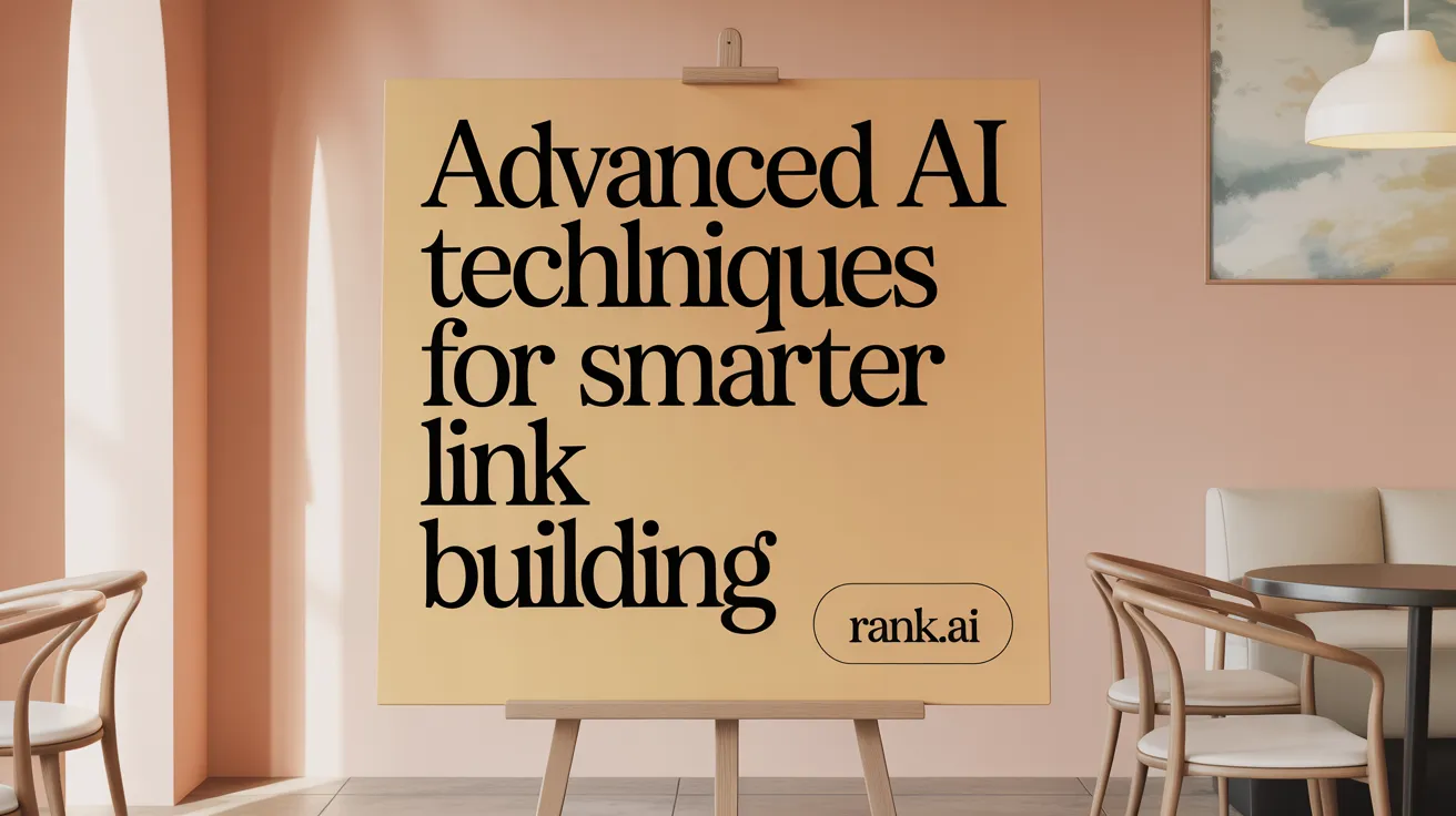 Advanced AI Techniques for Smarter Link Building