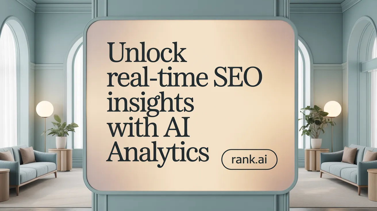 Unlock Real-Time SEO Insights with AI Analytics