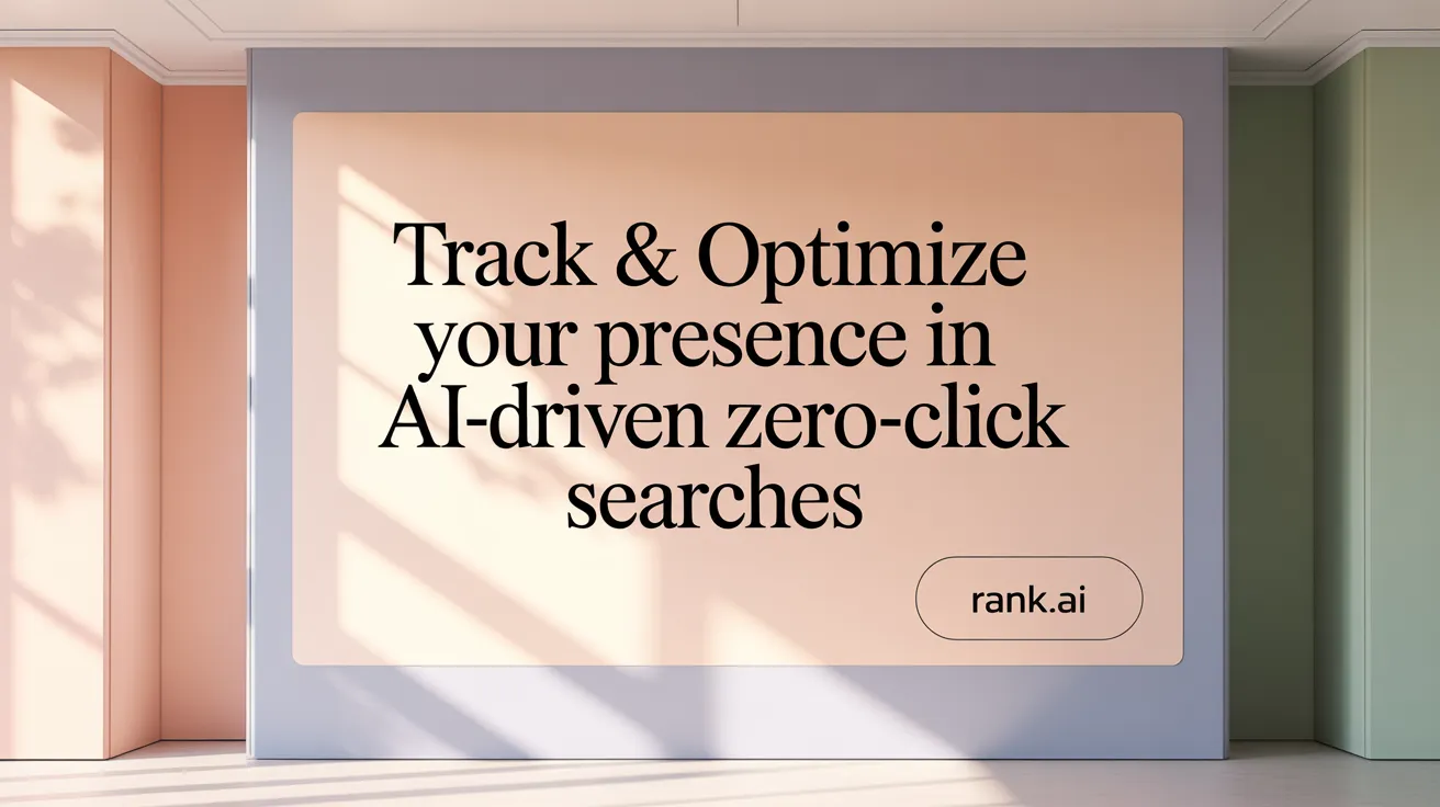 Track &amp; Optimize Your Presence in AI-Driven Zero-Click Searches