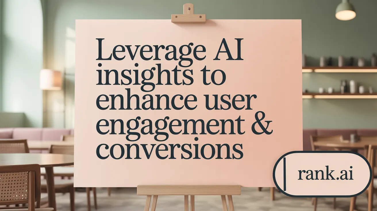 Leverage AI Insights to Enhance User Engagement &amp; Conversions