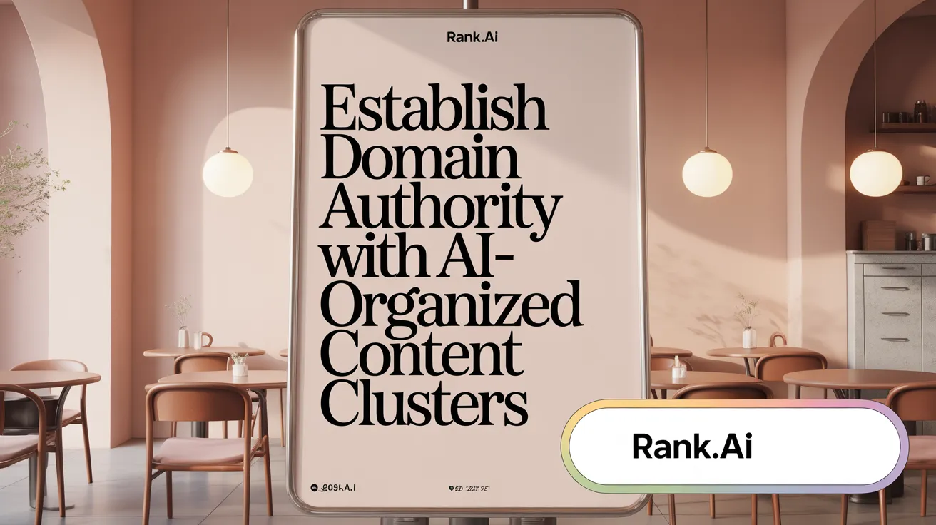 Establish Domain Authority with AI-Organized Content Clusters