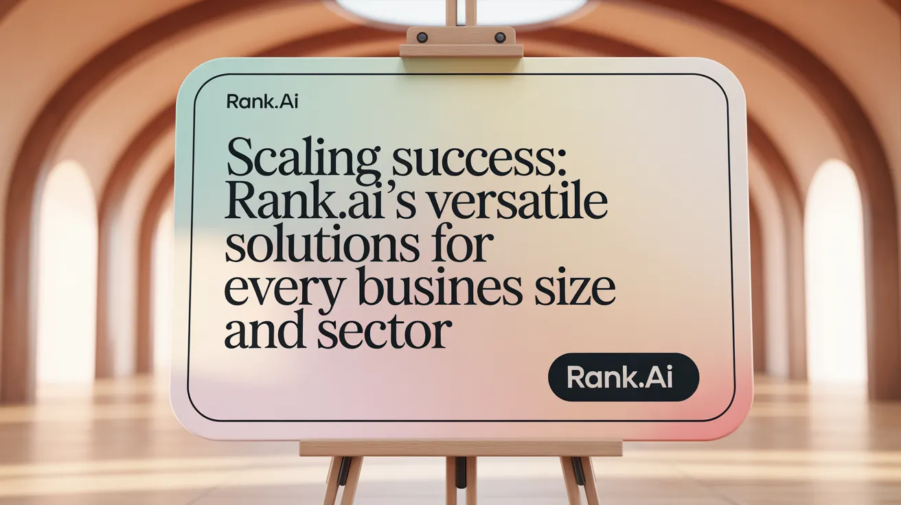 Scaling Success: Rank.ai’s Versatile Solutions for Every Business Size and Sector