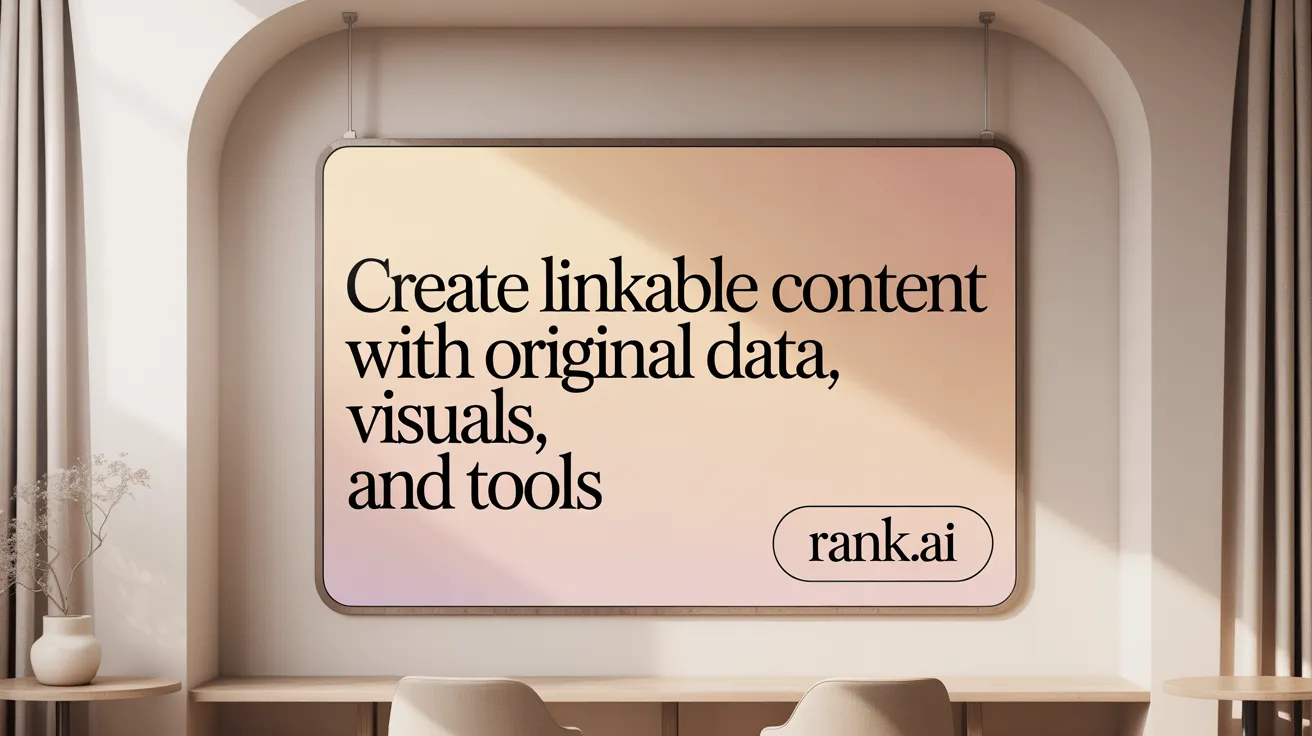 Create Linkable Content with Original Data, Visuals, and Tools