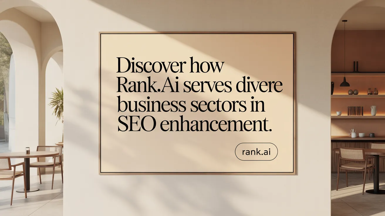 Discover How Rank.ai Serves Diverse Business Sectors in SEO Enhancement