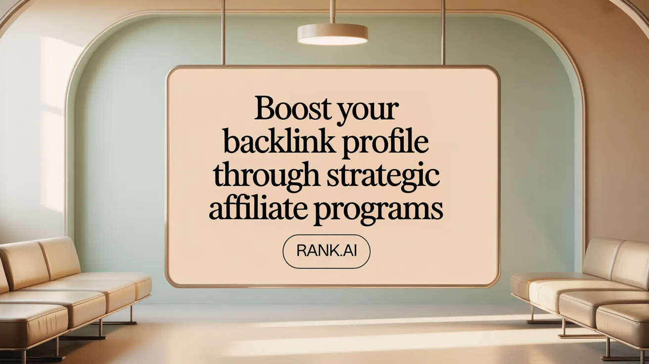 Boost Your Backlink Profile Through Strategic Affiliate Programs