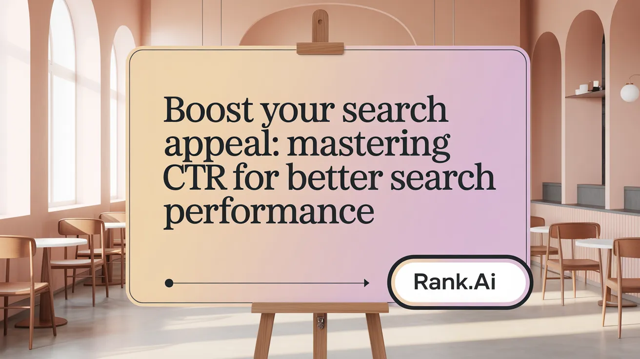 Boost Your Search Appeal: Mastering CTR for Better Search Performance