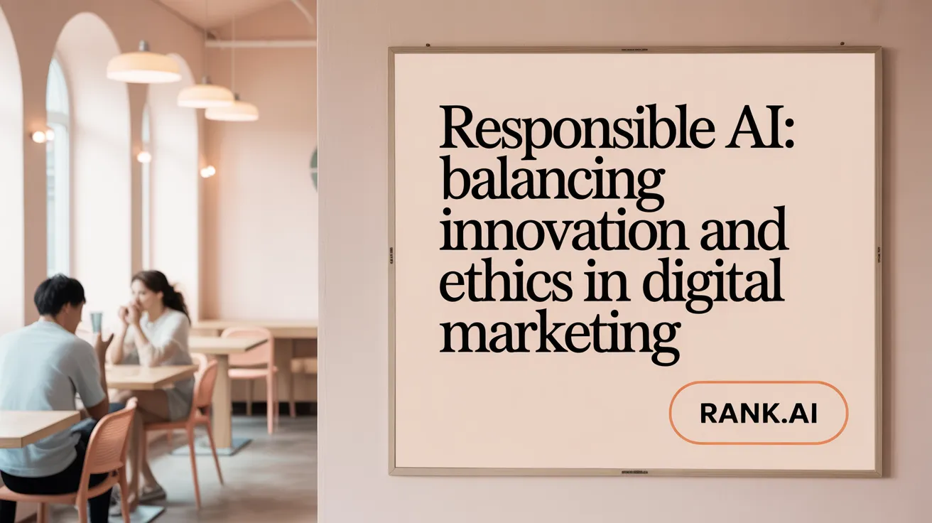 Responsible AI: Balancing Innovation and Ethics in Digital Marketing