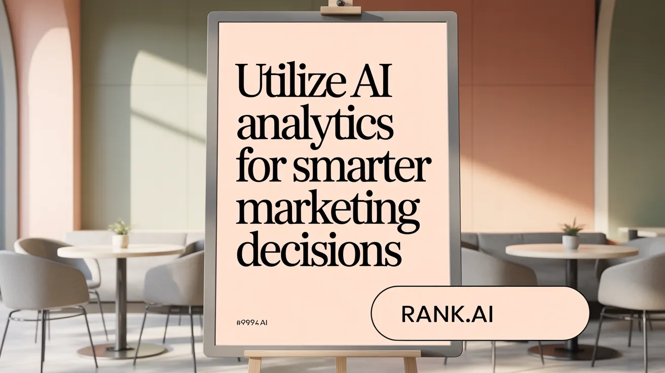 Utilize AI Analytics for Smarter Marketing Decisions