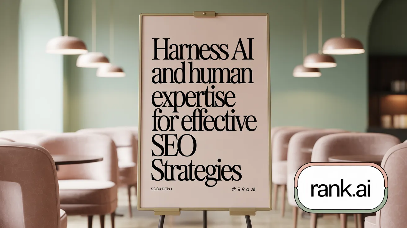 Harness AI and Human Expertise for Effective SEO Strategies