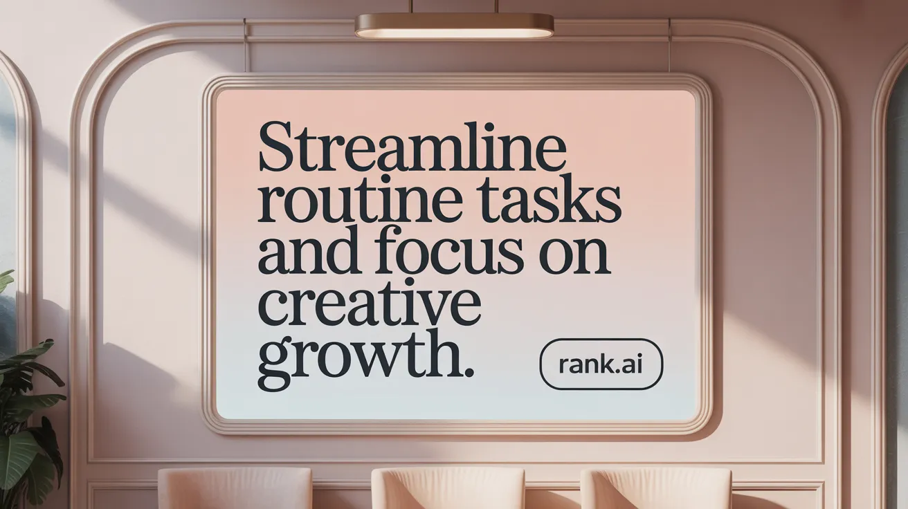 Streamline Routine Tasks and Focus on Creative Growth