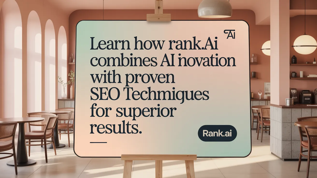 Learn how Rank.ai combines AI innovation with proven SEO techniques for superior results.