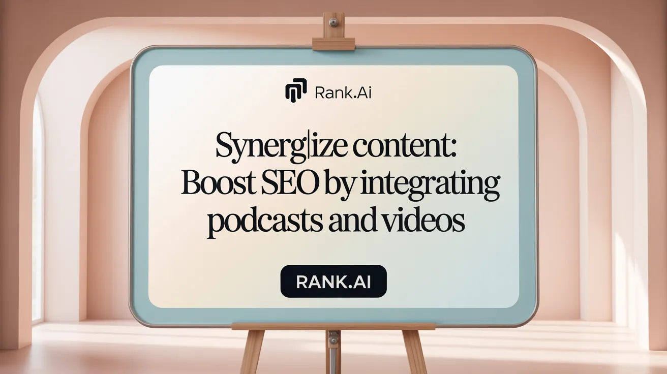 Synergize Content: Boost SEO by Integrating Podcasts and Videos