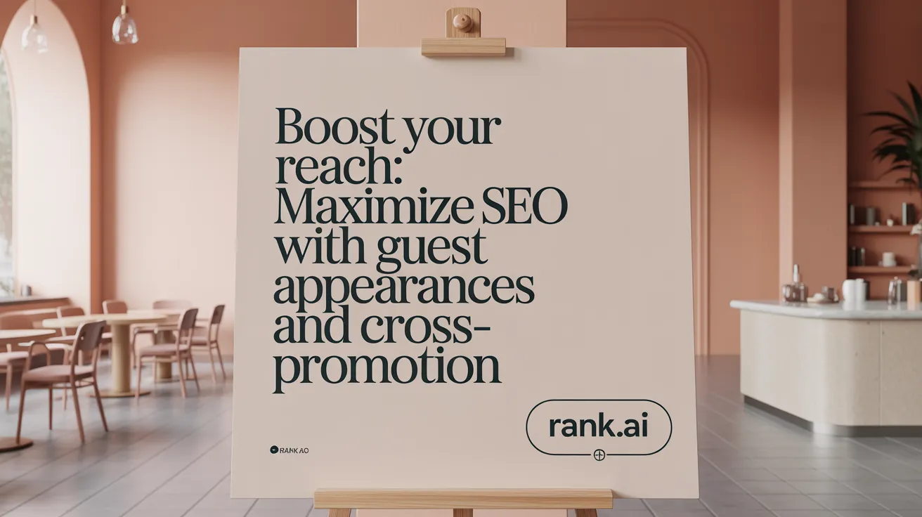 Boost Your Reach: Maximize SEO with Guest Appearances and Cross-Promotion