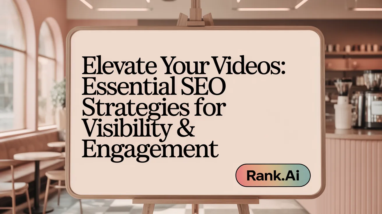 Elevate Your Videos: Essential SEO Strategies for Visibility &amp; Engagement