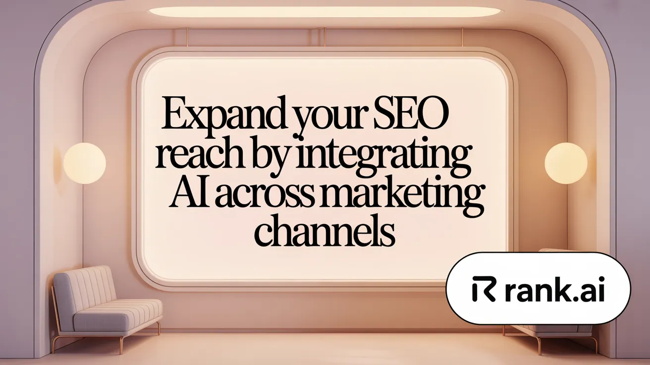 Expand Your SEO Reach by Integrating AI Across Marketing Channels