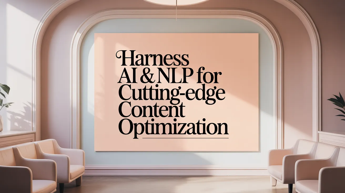 Harness AI &amp; NLP for Cutting-Edge Content Optimization
