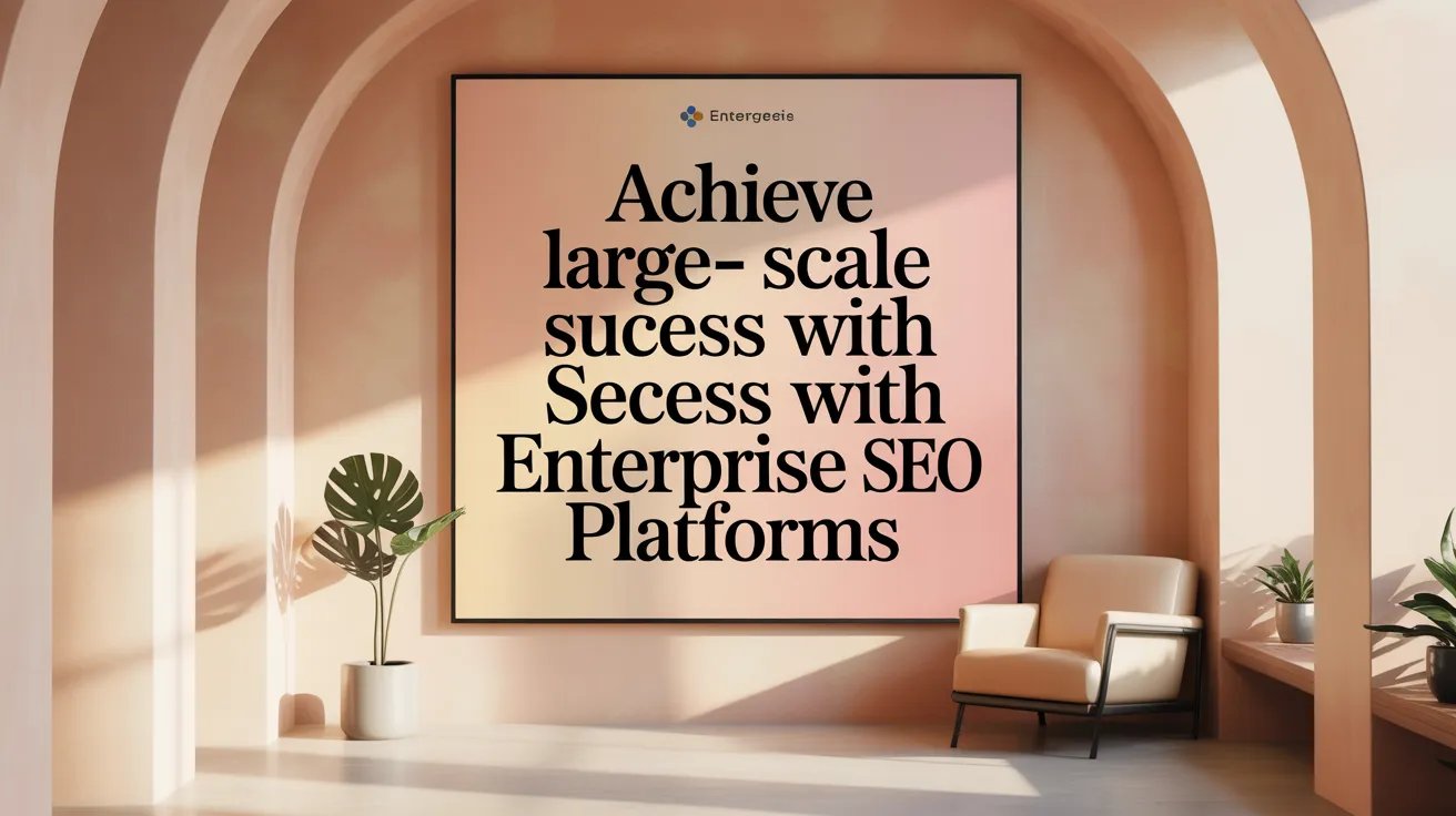Achieve Large-Scale Success with Enterprise SEO Platforms