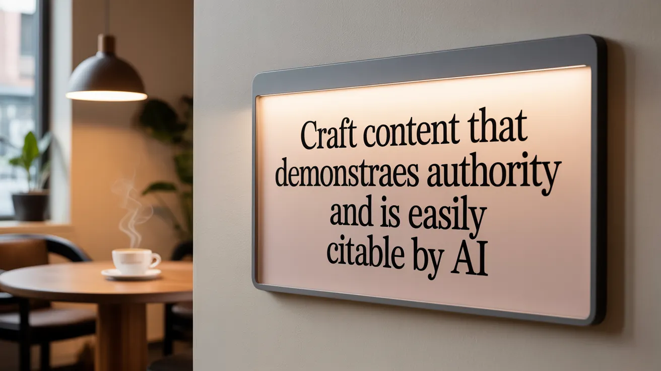 Craft Content That Demonstrates Authority and Is Easily Citable by AI